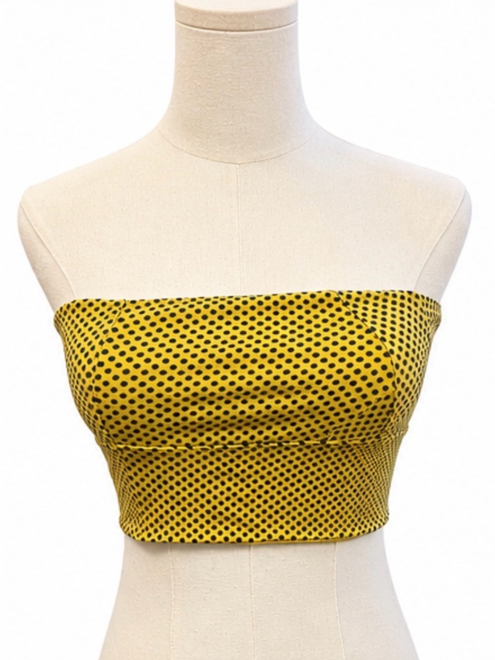 Intimately Free People Yellow Polka Dot Bandeau Bralette Size M